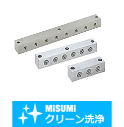 【クリーン洗浄品】エア用ブロックターミナル　－Ｌ字穴タイプ－