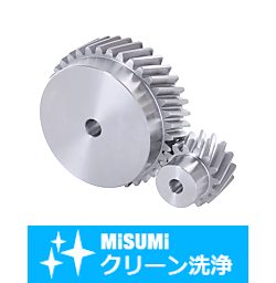 【クリーン洗浄品】ヘリカルギア モジュール1.0 軸穴指定タイプ