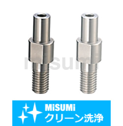 クリーン洗浄品】片持ちピン インローおねじ取付・めねじタイプ