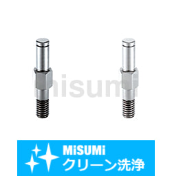 くみてふ クリーン洗浄品】片持ちピン インローおねじ取付・止め輪溝