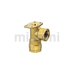 WL6-1313-S | ダブルロックジョイント WL6型 逆座水栓エルボ 黄銅製