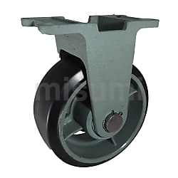 重荷重用ゴム車輪付固定車（HB-k型） FCDダクタイル製金具 | ヨドノ