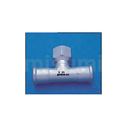 ステンレス鋼管対応 プレス式 モルコジョイント 水栓ティー