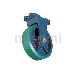 鋳物キャスター（ウレタン車輪・幅広タイプ）固定式 | 京町産業車輌