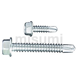 ミヤガワ FRXドリルねじ ステンレス 六角 5mm 40mm250本 (3個) ドリルビス ステンレス 六角 6mm 25mm長 250本 ミヤガワ金属