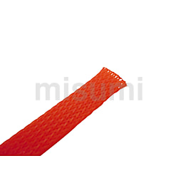 カラー編組チューブ（赤） | デンカエレクトロン | MISUMI(ミスミ)