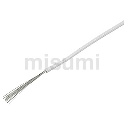 耐熱電線 LG 口出用 150Vけい素（シリコーンゴム） 絶縁一重ガラス編組電線