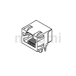 とご 43860-0010 | モジュラープラグ - ジャック（43860） 43860ｼﾘｰｽﾞ