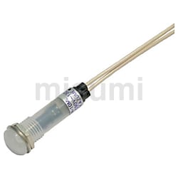 サカズメ LED表示灯 DA-10ML (AC/DC100V接続) Φ10 白