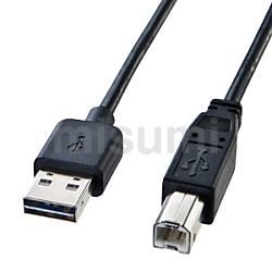 KU-R2 | 両面挿せるUSBケーブル（A-B標準）（2m・ブラック） KU-R2 USB