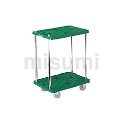 樹脂製平台車 ルートバン （2段式タイプ） | トラスコ中山