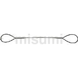 TRUSCO(トラスコ中山):玉掛けワイヤーロープ 段落し 14mmX6m TWD-14S6 オレンジブック 4891805 TRUSCO 玉掛けワイヤーロープ 段落し 14mmX6m