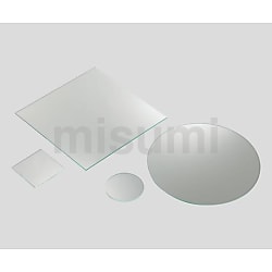石英ガラス円板［寸法指定：直径10mm以上70mm未満、板厚5mm］［素材