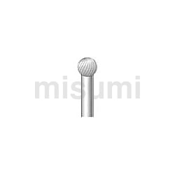 ナカニシ 超硬カッター（軸径6mm）球/円筒/円筒先丸/テーパー/逆