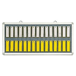 名札掛 30名 仕様：30名用 外寸：縦268×横573×厚15mm
