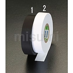 19mmx20m 電気絶縁テープ(白/黒) | エスコ | MISUMI(ミスミ)