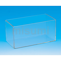 じゃどん【4セット】 ガラス容器（12×17.5cm/換気穴） 角型容器TX製 250×300×300H | 東京硝子器械 | MISUMI(ミスミ)