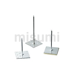 TILEMENT スピンドル鋲 アルミ 軟質 テープ付 65 1000本 TILEMENT スピンドル鋲 アルミ 軟質 テープ付 65 1000本