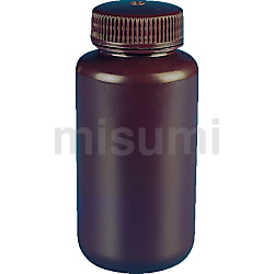 TARSONS 褐色広口試薬瓶 HDPE製/蓋：PP製 500ml | TARSONS