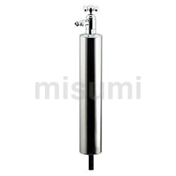 624-083 | カクダイ 上部水栓型ステンレス水栓柱(ショート型) ﾐｽﾞﾏﾜﾘﾌﾞ