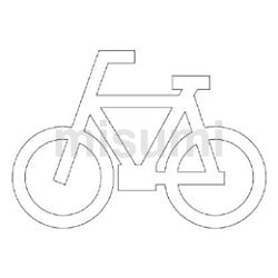 835-011 | ユニット 自転車マーク （白） 合成ゴム・700X1000
