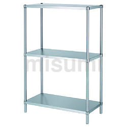 (送料別途)(直送品)シンコー ステンレスラックベタ棚4段 SUS304 間口1788×奥行438×高さ1800 RBN4-18045 シンコー業務用ラックスノコ棚4段 RSN4-9075 888×738×1800 送料別途