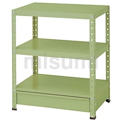 ヤマテック スペシャルワゴン 固定式 外寸法:W750×D500×H1200 全体均等耐荷重:400kg グリーン購入法適合商品 組立品 国産 ヤマテック スペシャルワゴン W750×D500移動式 キャビネット超深型1段×1