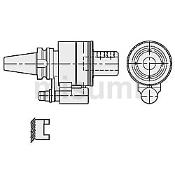 BT40-SL20-150CS-1 | SL-CS クーラントホルダ サイドロックホルダ BT40