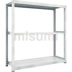 ＴＲＵＳＣＯ　スチール製中量ボルトレス棚　Ｍ３型　Ｗ１８００×Ｄ１１２１×Ｈ１２００　５段　連結　ネオグレー M3-46125B NG ( M346125B ) トラスコ中山（株）