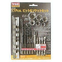 17Pcs ビット&ソケットセット | ＴＲＡＤ | MISUMI(ミスミ)