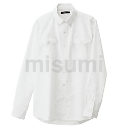 7880-001-4L | AZ-7880 メンズ長袖オックスボタンダウンシャツ（両ポケットフラップ付き） | アイトス | ミスミ |  4548413791383