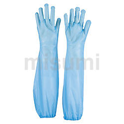 TRUSCO 使い捨てポリエチレンロング手袋 ブルー (30枚入) | トラスコ中山 | MISUMI(ミスミ)