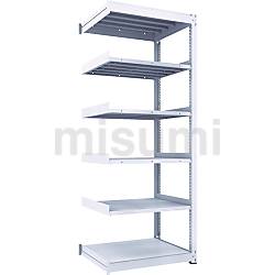 中量ボルトレス棚 TUG型 単体型（300kgタイプ、高さ2400mm、6段タイプ） | トラスコ中山 | MISUMI(ミスミ)