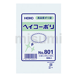 ポリ規格袋 ヘイコーポリ 80ミクロン厚 紐なし | ＨＥＩＫＯ | MISUMI