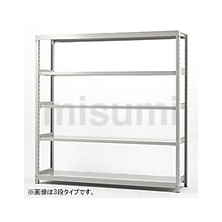 TS6660-5T | 軽中量ラック H1800mm×W1800mm×D600mm×天地5段 単体 | 双
