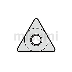 TPGM110204L-UX30 | タンガロイ・TPGM・三角形・ポジ・穴有・旋削
