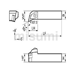 スミボロン 高能率加工専用ホルダ DDJN型(勝手:右) | 住友 スミボロン 高能率加工専用ホルダ DDJN型(勝手:右) | 住友