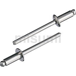 ブラインドリベット ロブテックス ステンレスフランジ/ステンレスシャフト NST5-6 約550本分 : ロブテックス エビ印 NST43 ブラインドリベット（丸頭