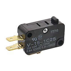 OMRON ELECTRONIC COMPONENTS V-154-1C25 MINIATURE BASIC SWITCH 1 piece