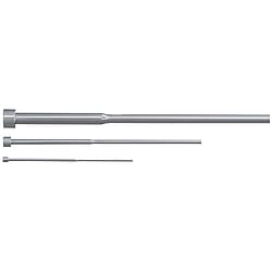 Stepped Ejector Pins - M2 Steel, Head T=4 mm/JIS, Configurable Tip Diameter/Length/Shoulder Length