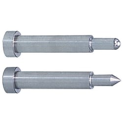 Präzisions-Konturkernstifte / zylindrisch / HSS / D 0,001, L 0,01mm / abgesetzt / Stirnform wählbar