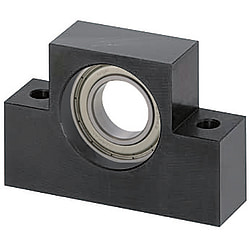 Ball Screw Support Unit - Support Side, Block Type. Short distance between mounting holes.