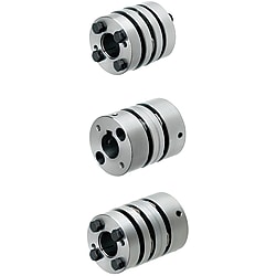 Flexible Couplings - Disc type, for servomotor, high torque, type of fastening selectable, outer diameter of 40 mm.
