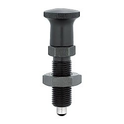 Indexing Plungers - Knob type, long, metric fine thread.