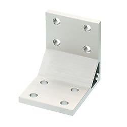 ８シリーズ（溝幅１０ｍｍ）－２列溝用－押出厚型ブラケット　取付穴8個タイプ
