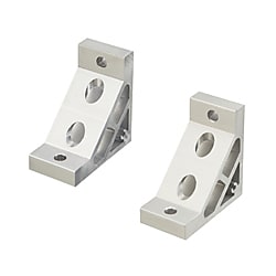 ８－４５シリーズ（溝幅１０ｍｍ）－１列溝用－　押出極厚型ブラケット　50角用 HBLUW8-50-SET