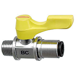 Válvulas de bola - compactas, latón, rosca PT, conexión tubo BBPC81-W
