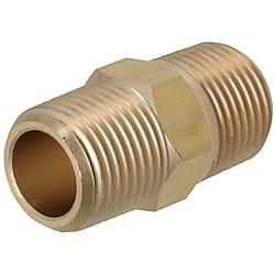 Steel Pipe Fitting - Hex Union, Brass, Male, Threaded | MISUMI