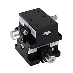 [High Precision] XY-Axis Dovetail Slide, Rack & Pinion - Rectangular, Reinforced Clamp