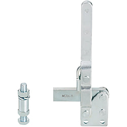 Vertical Clamping Levers - Straight mounting base, welded tip, holding capacity: 3500 N.